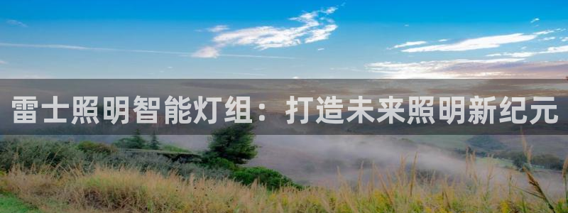 雷士照明智能灯组:打造未来照明新纪元